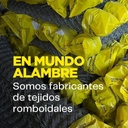 Tejido Romboidal 1m Rombo 6,5cm Cal. 14,5 Mundo Alambre Gris