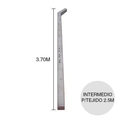 Poste Intermedio Olimpico para Tejido 2.50mts (11cm x 11cm x 3.70m)