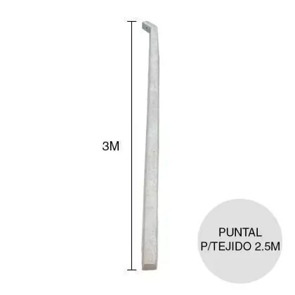 [PHPO25] Poste Puntal Olimpico para Tejido 2.50mts (6cm x 8cm x 3m)