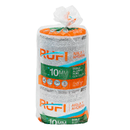 [RUFI10DALU] RUFI 10mm Doble Aluminio c/Solape Termosoldable