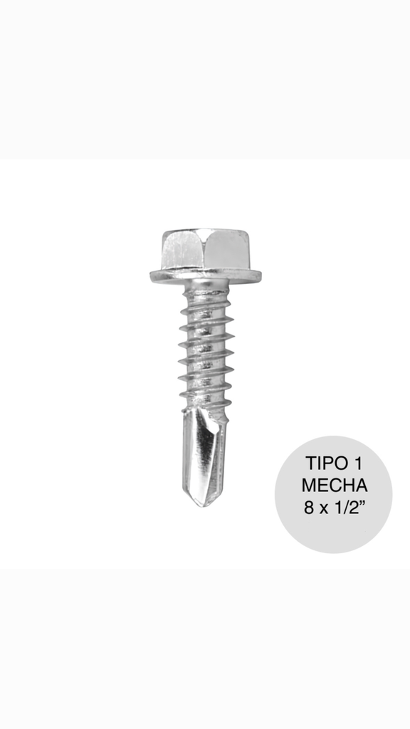[TORT1MECHA8X12UNI] Tornillo T1 Mecha 8x1/2 Uni