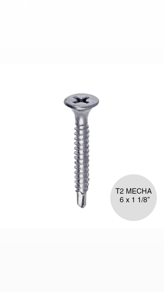 Tornillo T2 Mecha 6x11/8 x Uni